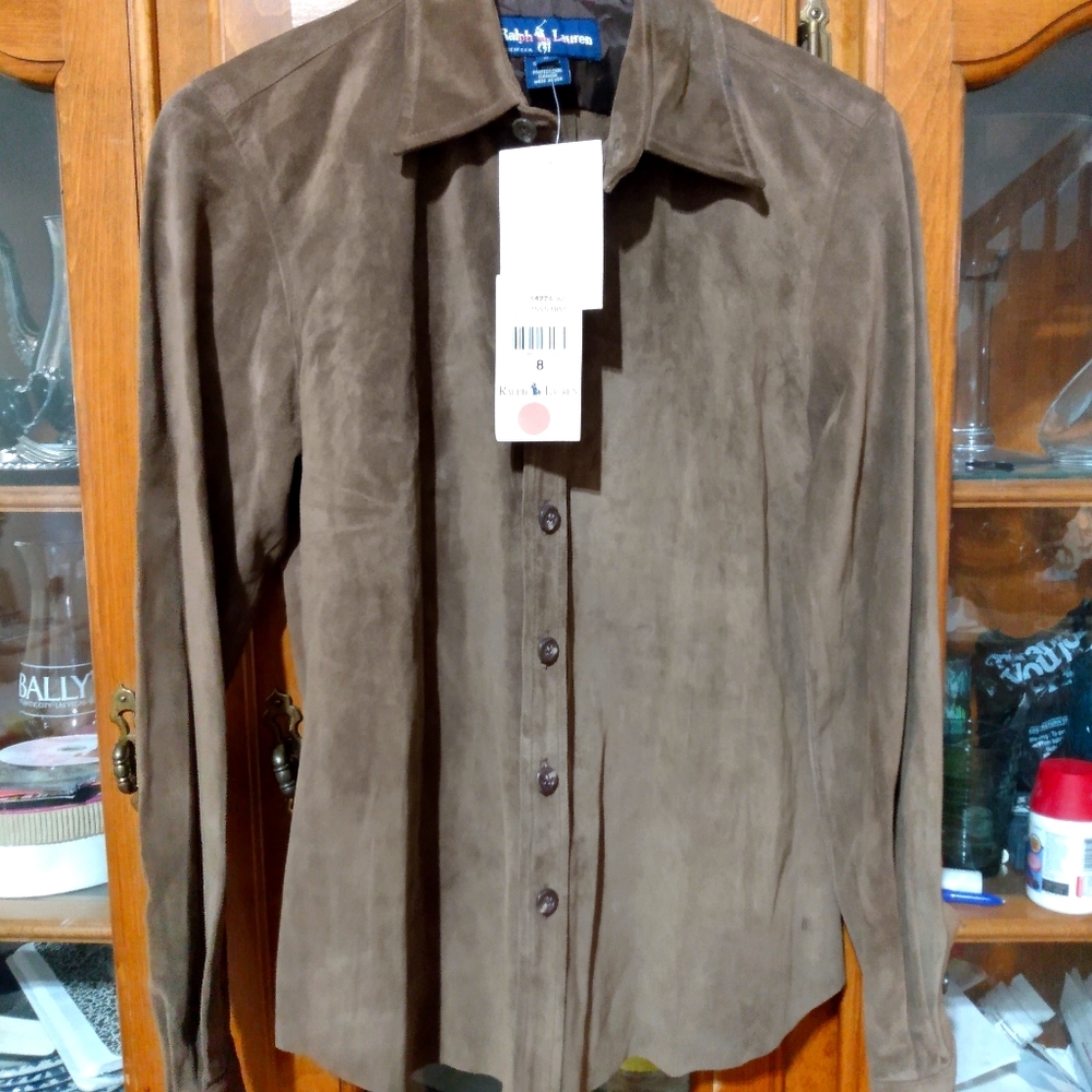 Ralph Lauren Suede Jacket SIZE 8 w/ tags